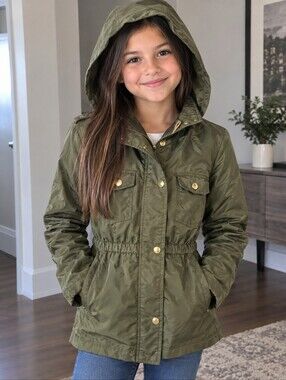 Olive Green Hooded Women's Jacket